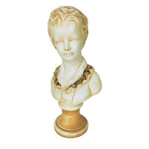 VTG 1900s Jean-Antoine Houdon "Alexandre Brongniart" Alabaster Bust Sculpture